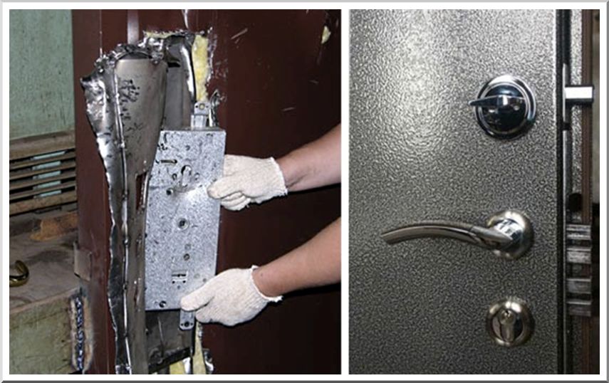 сварочные работы по восстановлению металлической двери